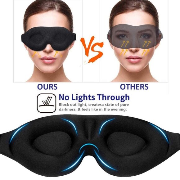 3D Sleeping Eye Mask & Cooling Ice Globes Facial Massager Tool Pack1 Combo Pack - Picture 6 of 11